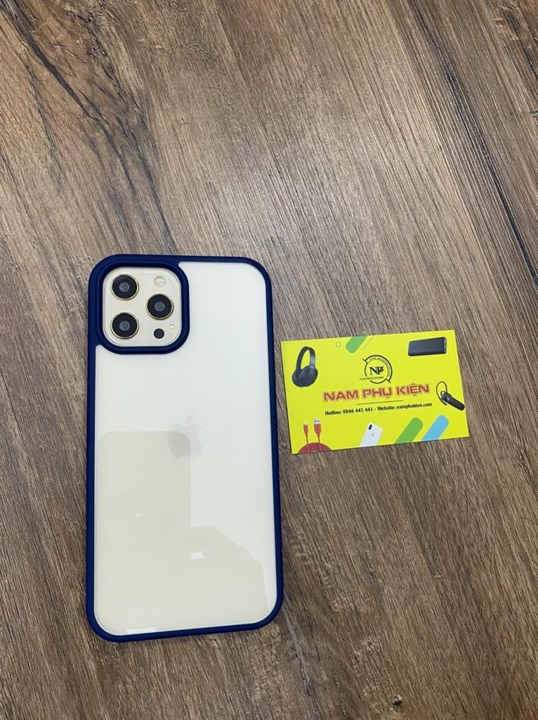 Ốp lưng Likgus trong suốt viền màu iPhone 12/12 Pro/12 Pro Max