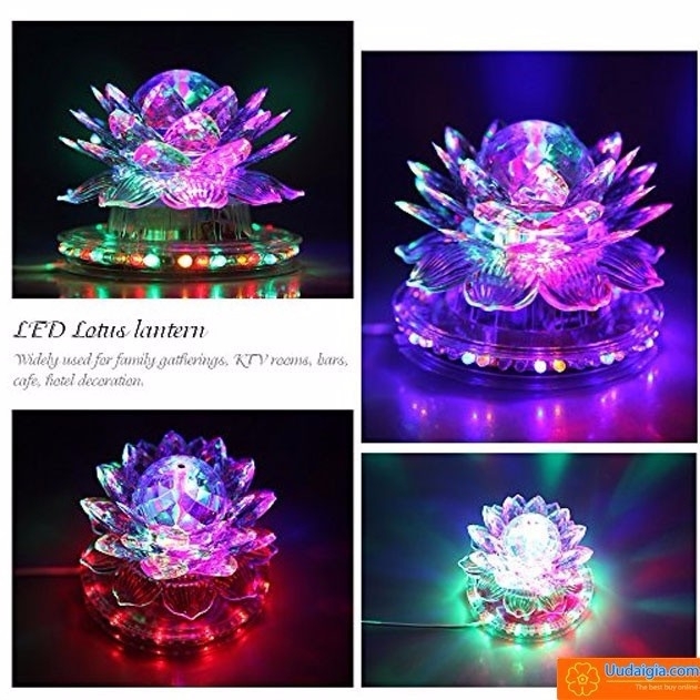 ĐÈN LED XOAY BÔNG SEN 360 ĐỘ