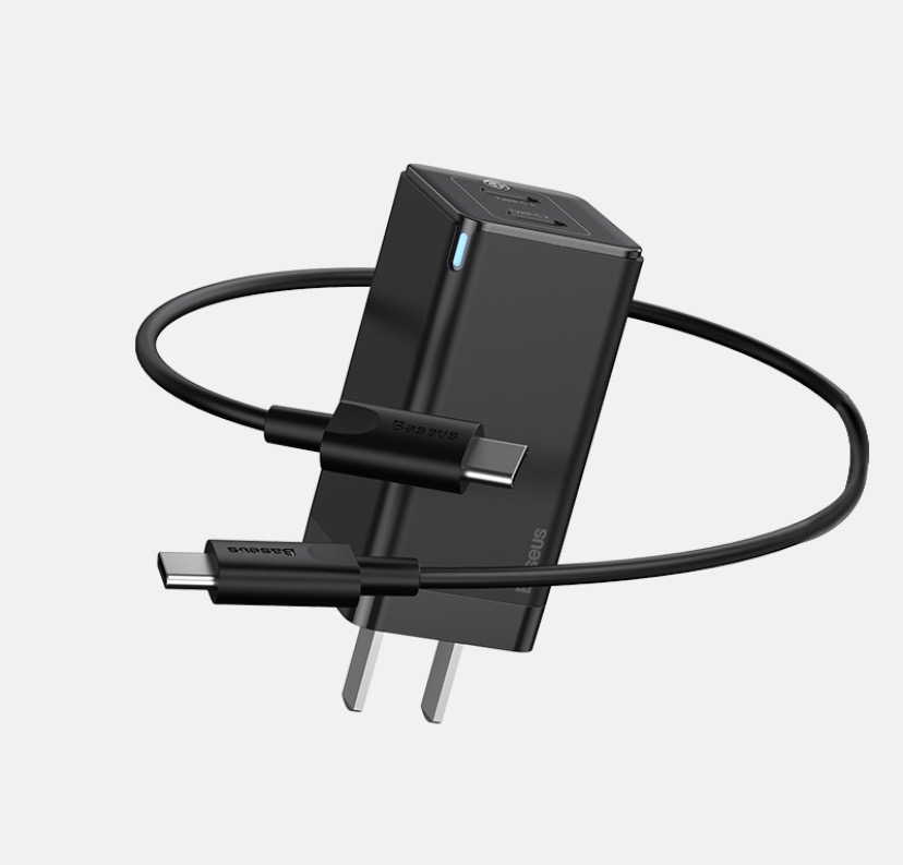 Bộ sạc nhanh Baseus GaN 45W PD kèm cáp C to C