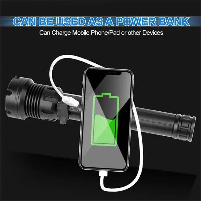 Đèn Pin LED COB siêu sáng Hongjun X9000