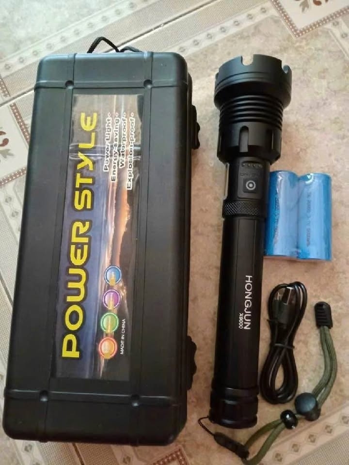 Đèn Pin LED COB siêu sáng Hongjun X9000