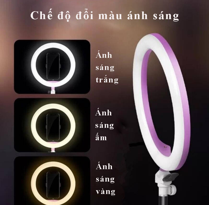 Bộ đèn LED Livestream 26 cm, 33cm