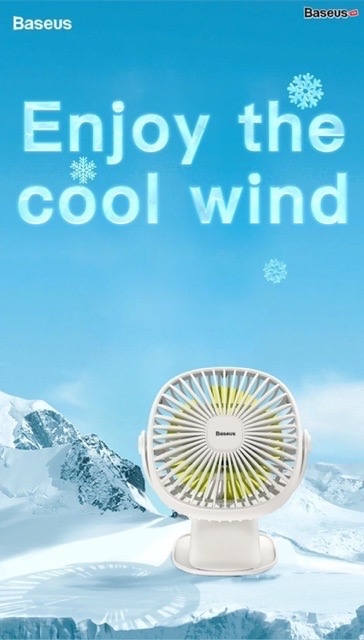 Quạt kẹp mini để bàn Baseus Box Clamping Fan