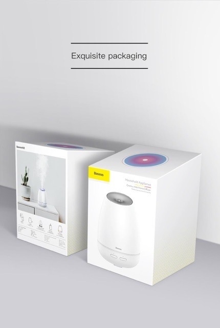 Máy phun sương, tạo ẩm, khuếch tán tinh dầu Mini Baseus Creamy-White Aroma