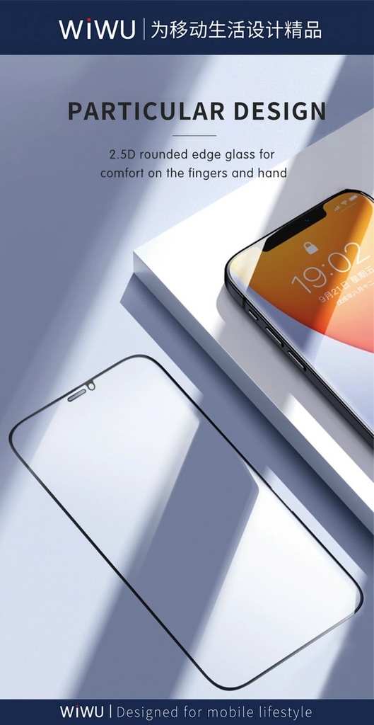 KÍNH CƯỜNG LỰC IPHONE 2.5D WIWU HD IPHONE 13