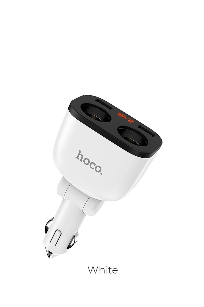 Bộ chia tẩu sạc ô tô Hoco Z28, dòng ra 2.4A, công suất 80W