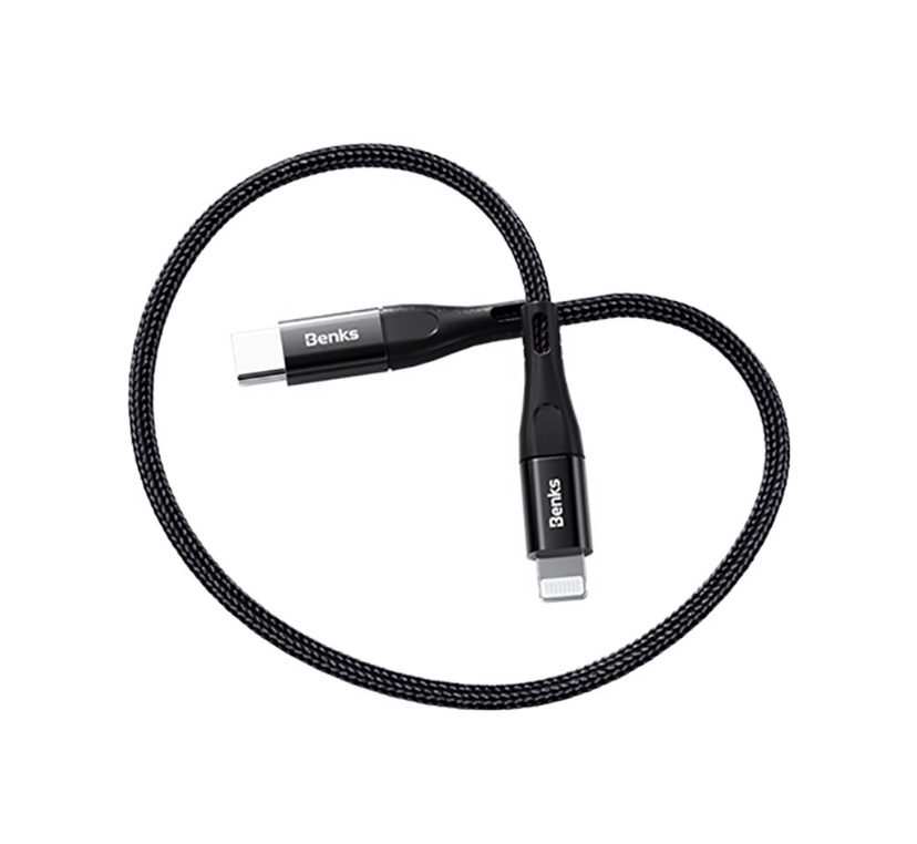Cáp sạc ngắn 25cm USB-C to Lightning chính hãng BENKS