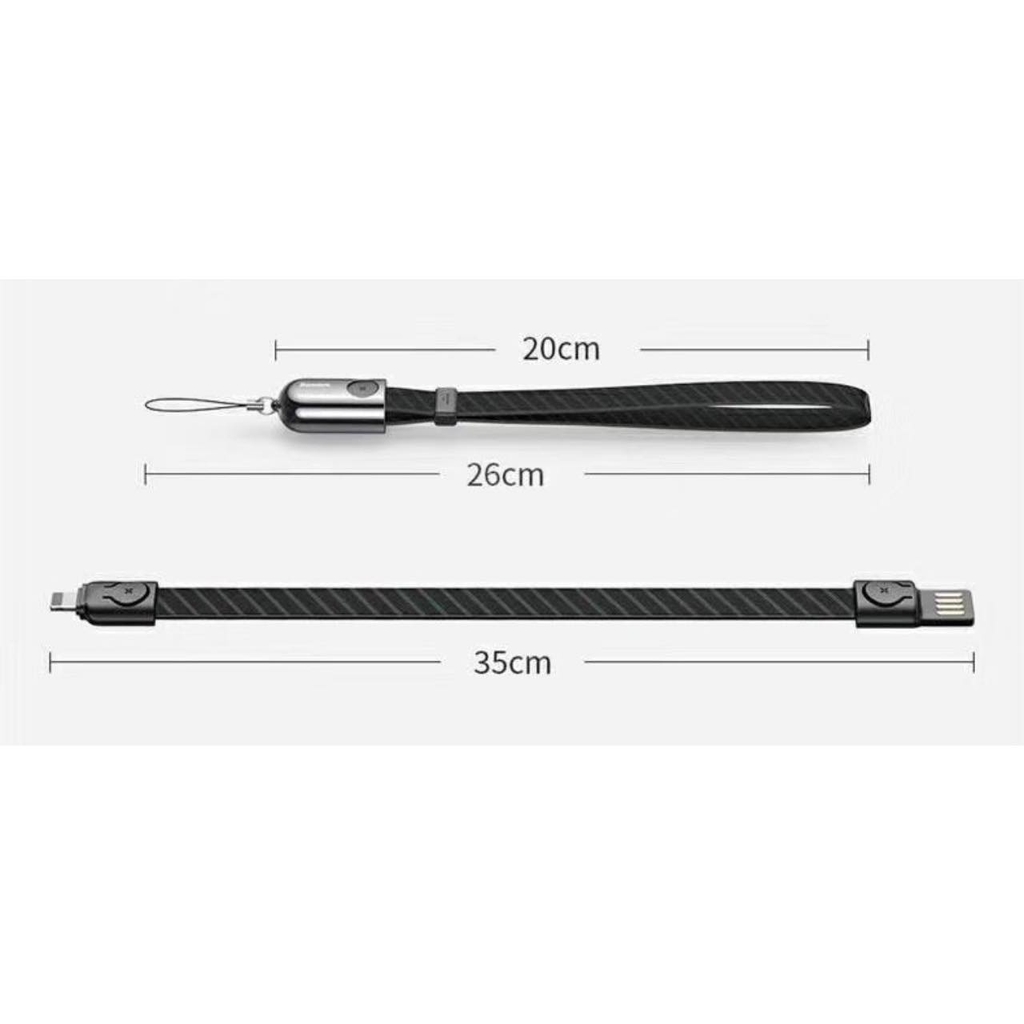 Cáp Lightning ngắn 35cm Golden Collar chính hãng BASEUS