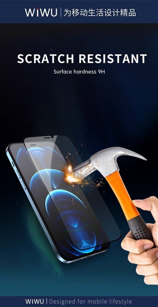 KÍNH CƯỜNG LỰC IPHONE 2.5D WIWU HD IPHONE 13