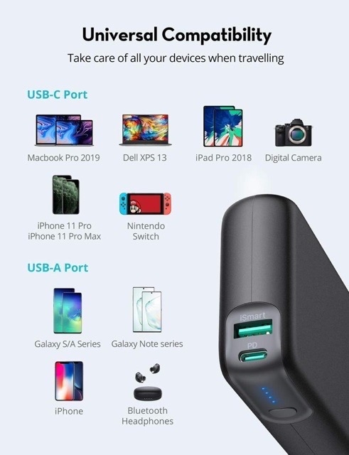 Sạc dự phòng Ravpower PD Pioneer 20000mAh 60W