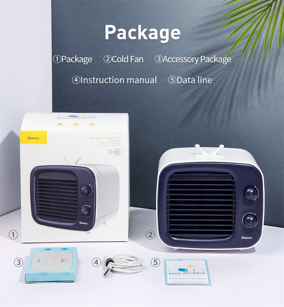 Quạt hơi nước giải nhiệt Mini để bàn Baseus Time Desktop Evaporative Cooler