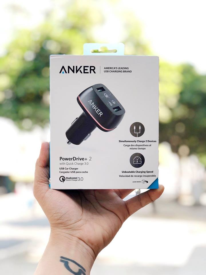 Sạc xe hơi 2 cổng Anker PowerDrive 2
