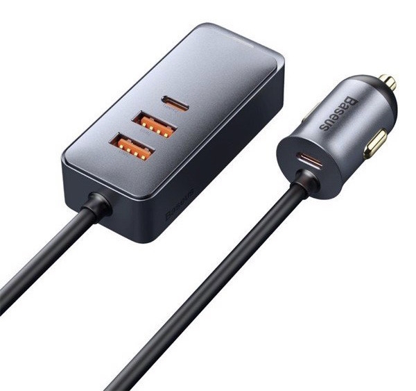 Tẩu sạc siêu nhanh 120W Baseus Share Together PPS multi-port Fast charging car charger with extension cord