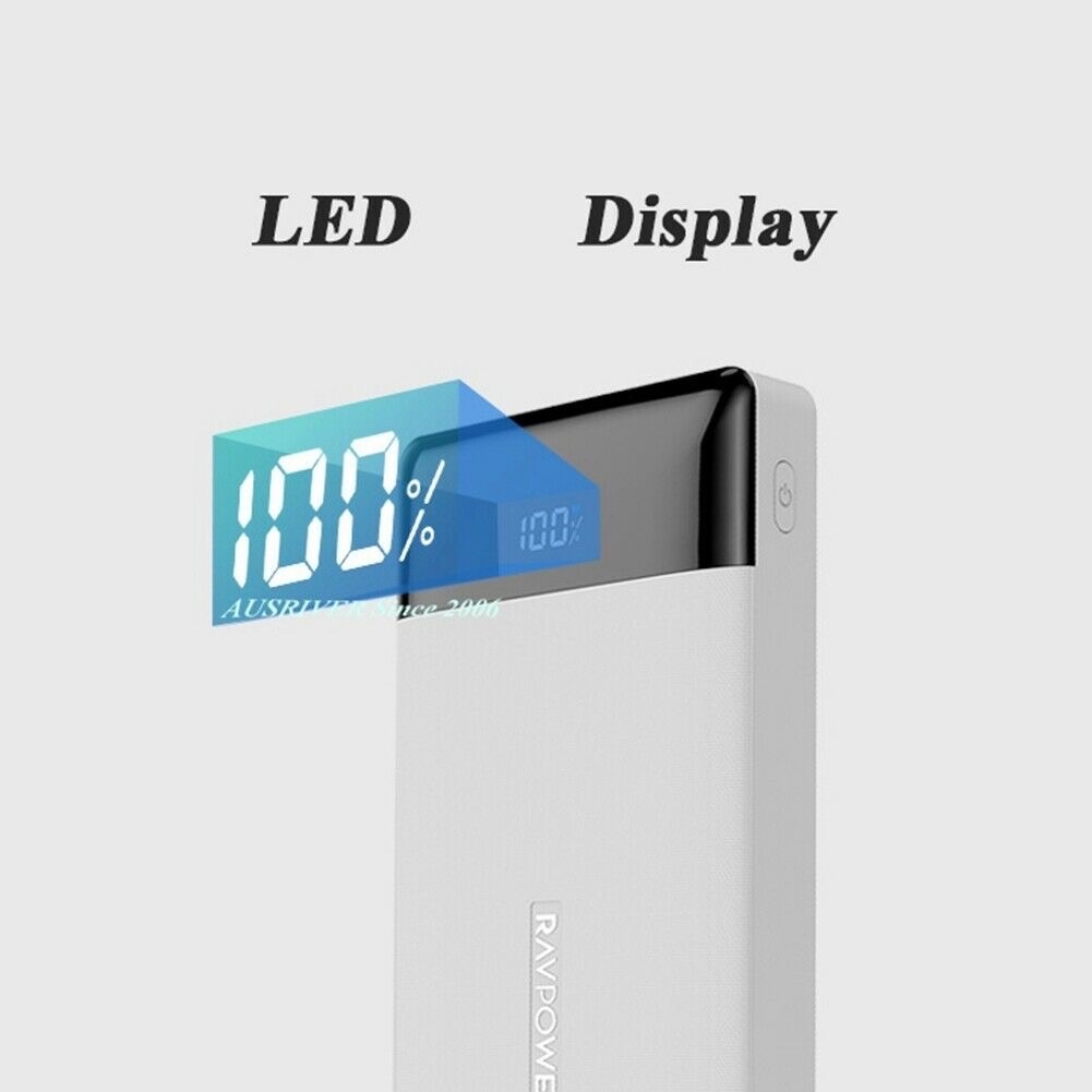 Pin dự phòng RAVPower PD Pioneer 20000mAh 18W Portable Charger 3-Port hàng chính hãng USA
