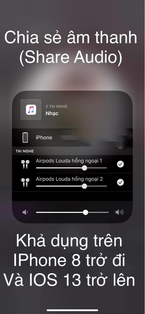 Tai nghe Airpods 2 rep chip louda hồng ngoại