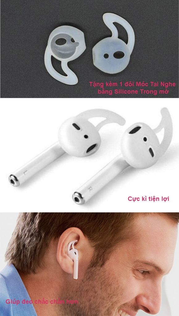 Combo dây đeo và bọc cao su Airpods chính hãng i-Smile