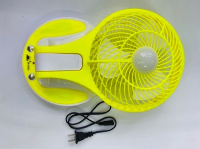 Quạt sạc tích điện kiêm đèn led gấp gọn