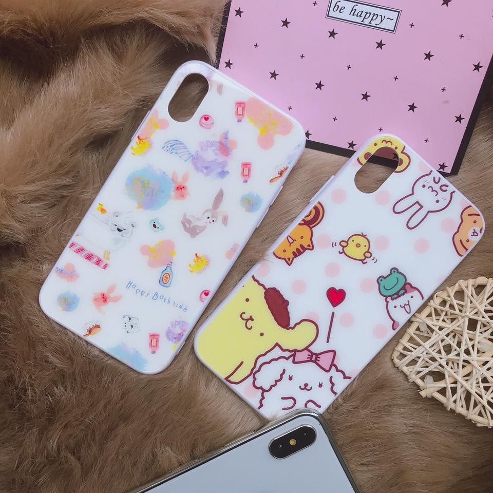 Ốp lưng kính đồng màu in hình