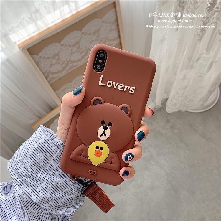 Ốp lưng gấu BROWN & LINE FRIEND