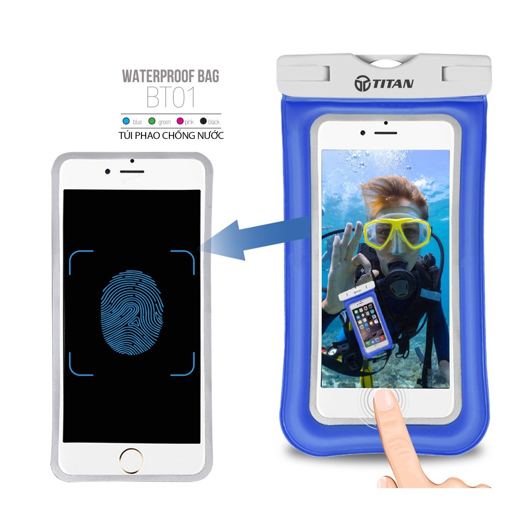 Túi hơi chống nước, chống chìm đa năng Titan BT01 cho iPhone, Samsung