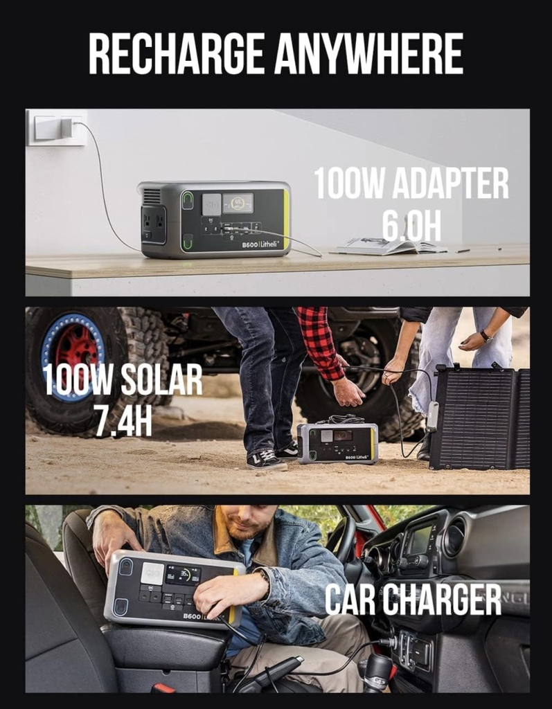 Trạm sạc di động 160.000mAh (600Wh) Litheli B600