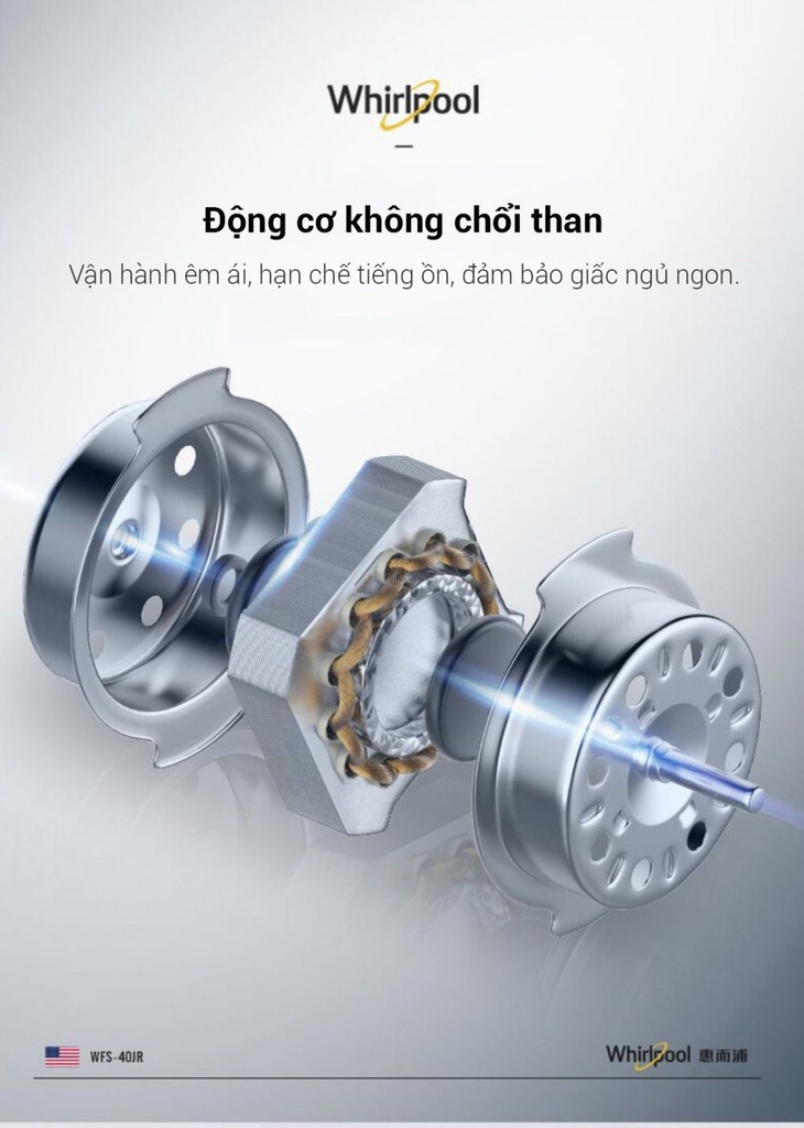 Quạt cây 5 cánh Whirlpool ( Mỹ), có remote