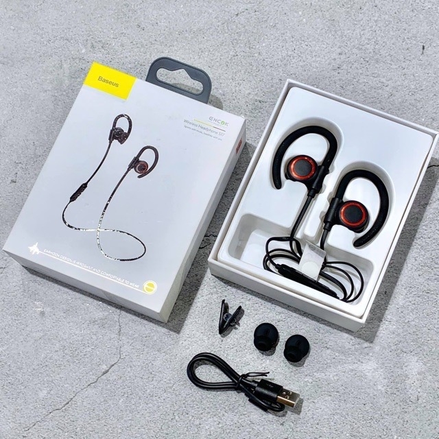 Tai Nghe Bluetooth chống ồn, thể thao Encok S17 chính hãng Baseus