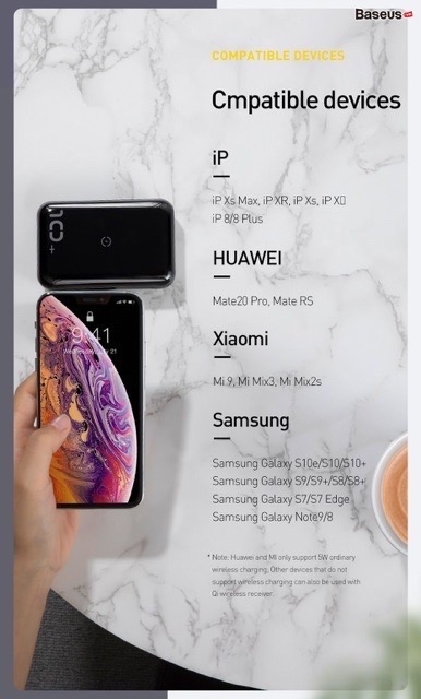 Pin dự phòng tích hợp sạc nhanh không dây Baseus Mini S Bracket 10,000mAh 18W PD