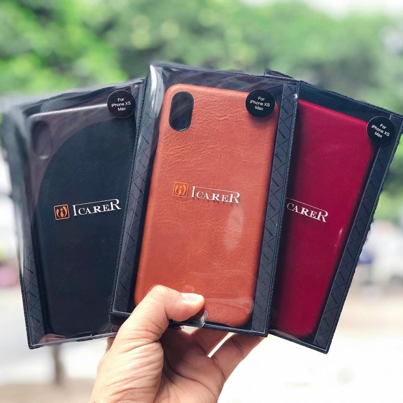 Ốp Da chính hãng ICARER dành cho iphone XS MAX