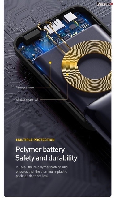 Pin dự phòng tích hợp sạc nhanh không dây Baseus Mini S Bracket 10,000mAh 18W PD