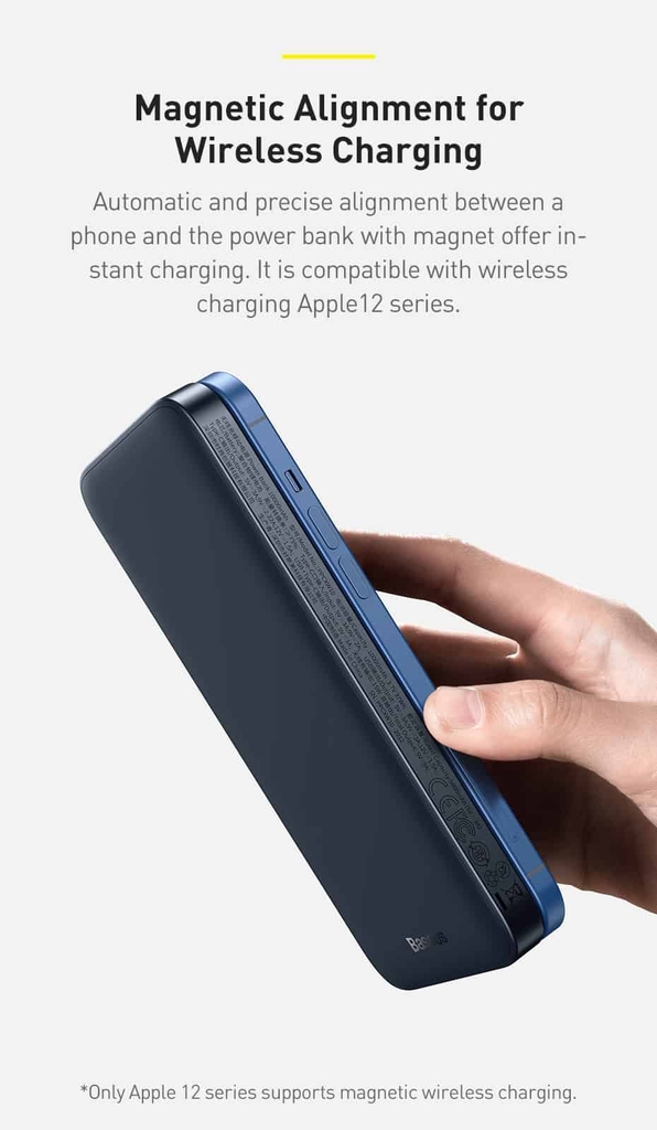 Pin dự phòng sạc không dây tích hợp nam châm Baseus Magnetic Wireless Quick Charging Power Bank (10000mAh, PD 20W)