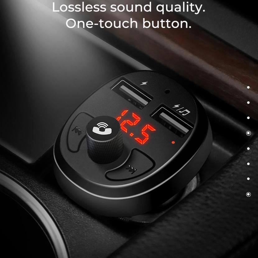 Củ sạc ô tô kèm FM chính hãng HOCO