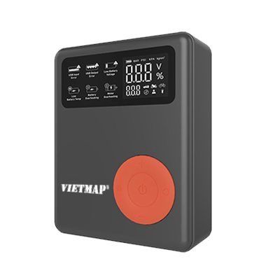 Kích bình kiêm bơm lốp 12000mah, Peakcurrent 2000A Vietmap DK-MF139
