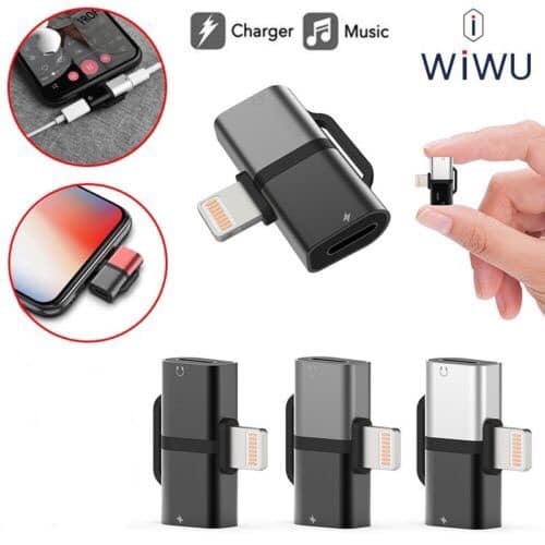 Jack chuyển 2 in 1 chính hãng WIWU ®️  Gemini - Dual Lightning Converter
