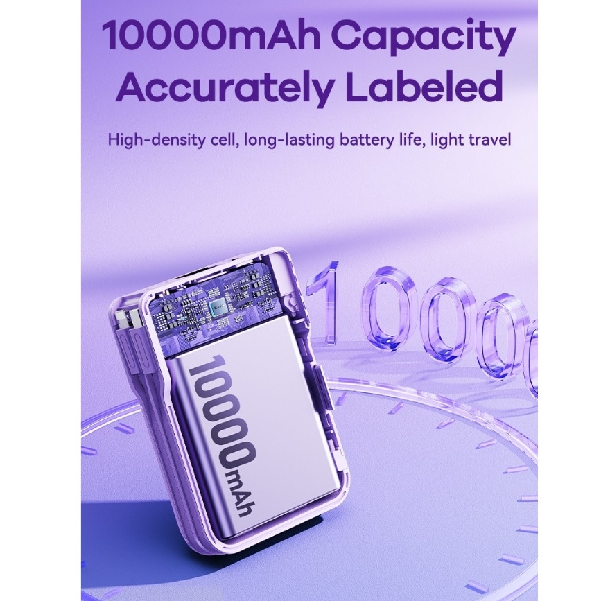 Pin sạc dự phòng đa năng kiêm củ sạc 10000mah 22.5W Remax RPP-670