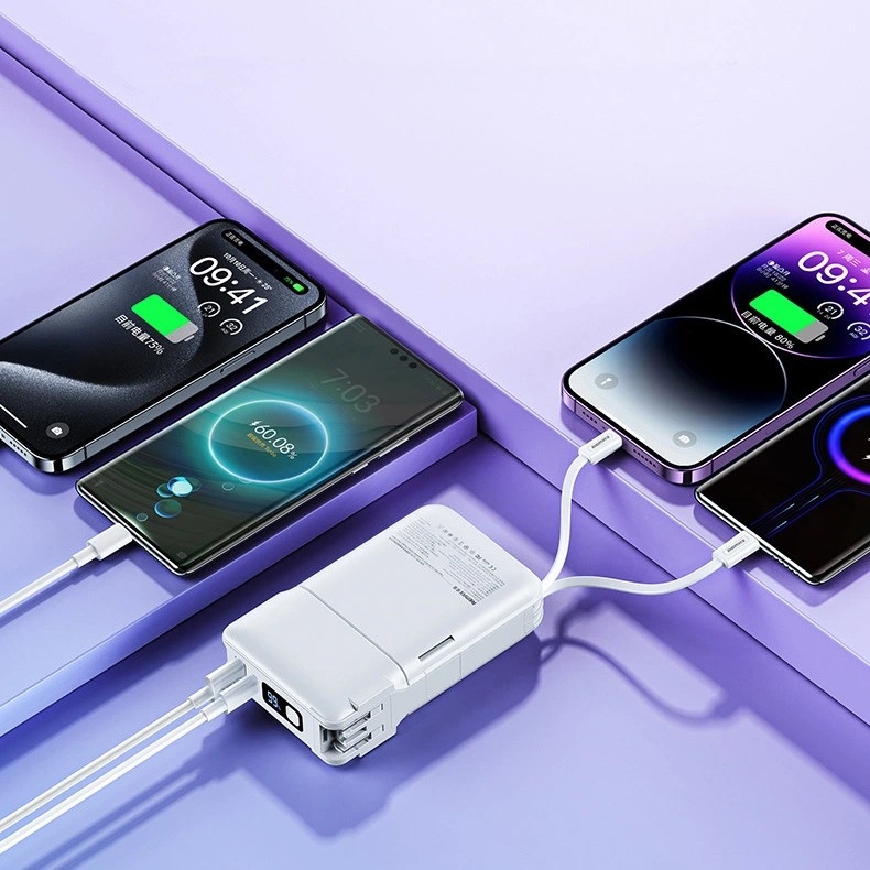 Pin sạc dự phòng đa năng kiêm củ sạc 10000mah 22.5W Remax RPP-670