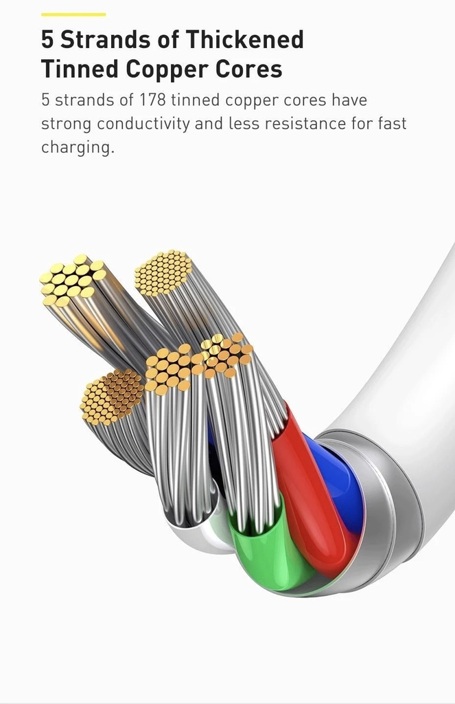 Cáp sạc nhanh siêu bền C to Lightning 25CM Baseus Superior Series PD 20W cho iPhone 12/11 Series