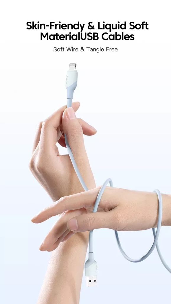 Dây cáp sạc KUULAA Lightning MFI 2.4A cho iPhone, iPad