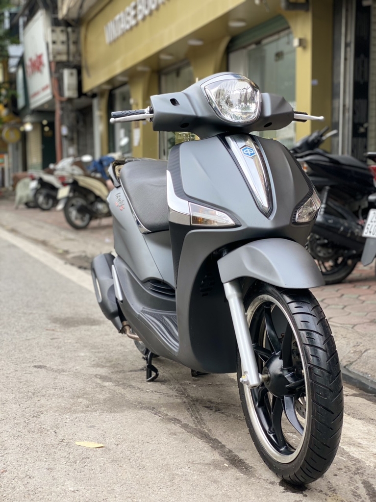 Piaggio Liberty sơn màu xi măng  Xưởng Sơn Xe Máy Chuyên Nghiệp  Sơn xe  máy tại Hà Nội