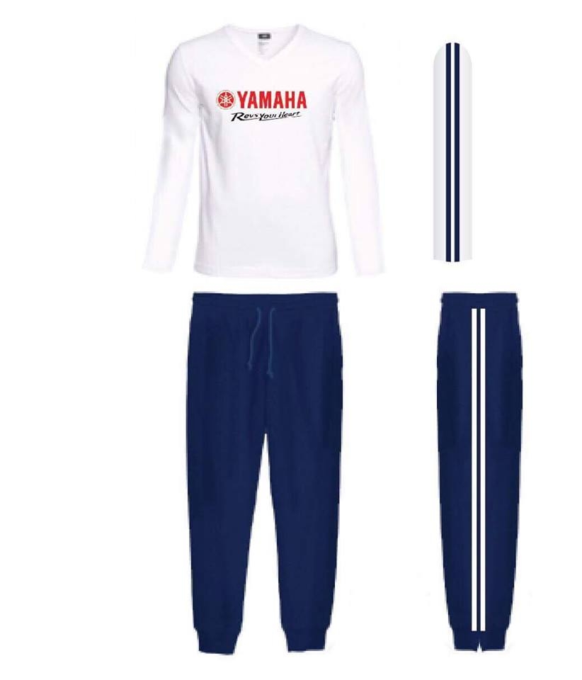 Trang phục PG Yamaha xanh trắng