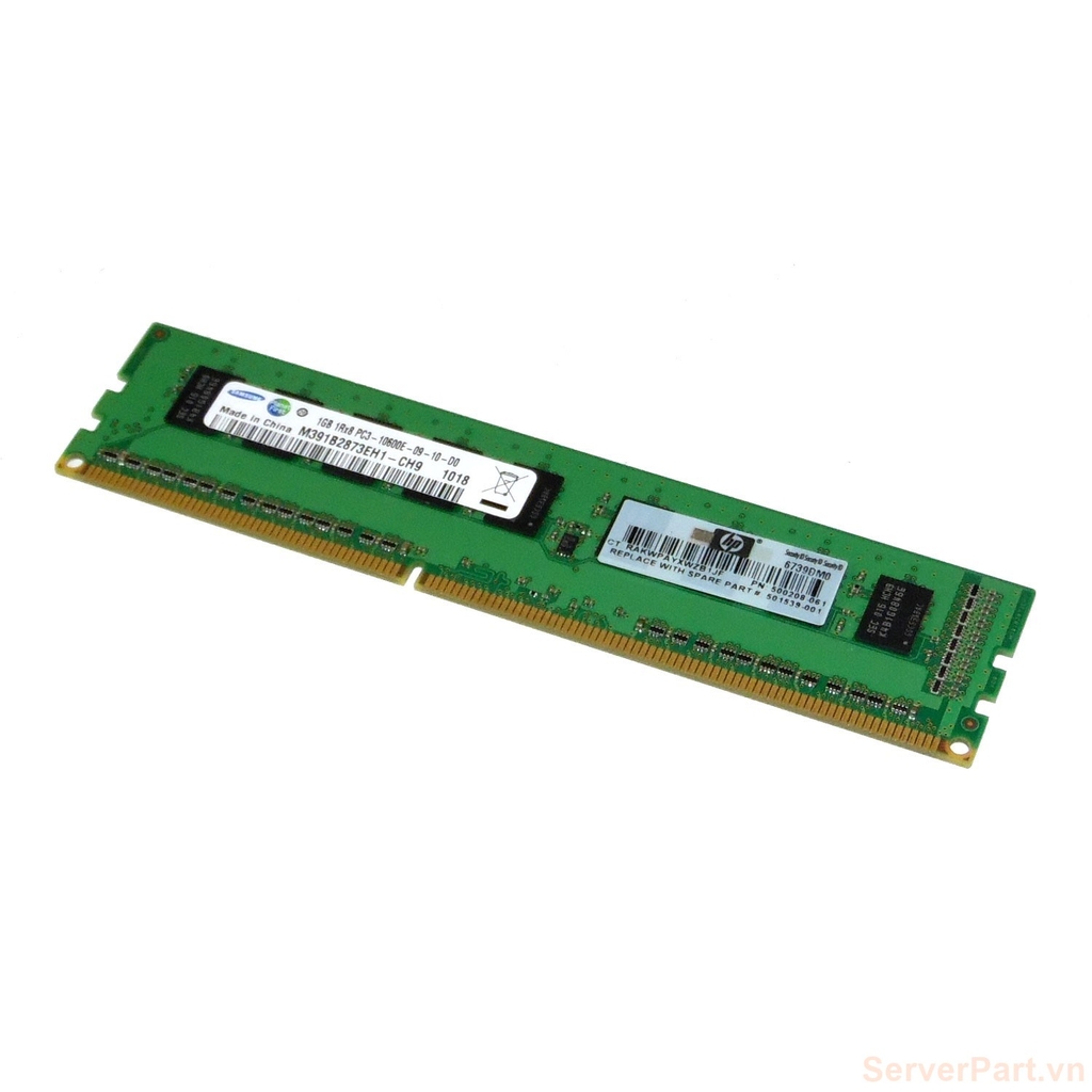 Barrette Mémoire HP 1GB DDR3 PC3-10600E 500208-562 - Serveur