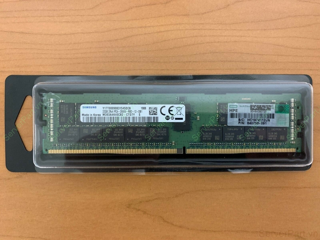 HPE 32GB DDR4-2666 PC4-21300 ECC Registered RAM – 815100-B21 / 840758-091