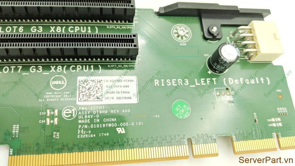 0DT9H6 DT9H6 Bo mạch Riser Dell R730 R730xd Riser 3 | ServerPart.vn