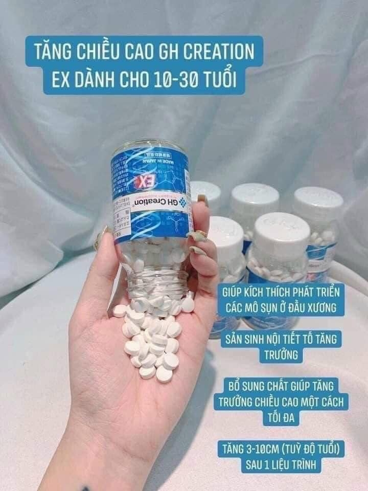 Chiều cao Viên uống tăng chiều cao GH Creation EX+ 270 viên