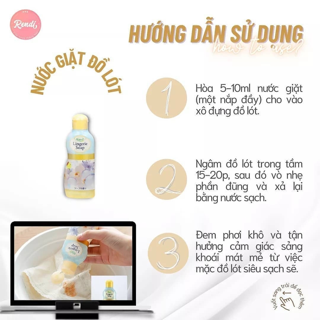 Nước Giặt Lingerie Soap - Nhật Bản