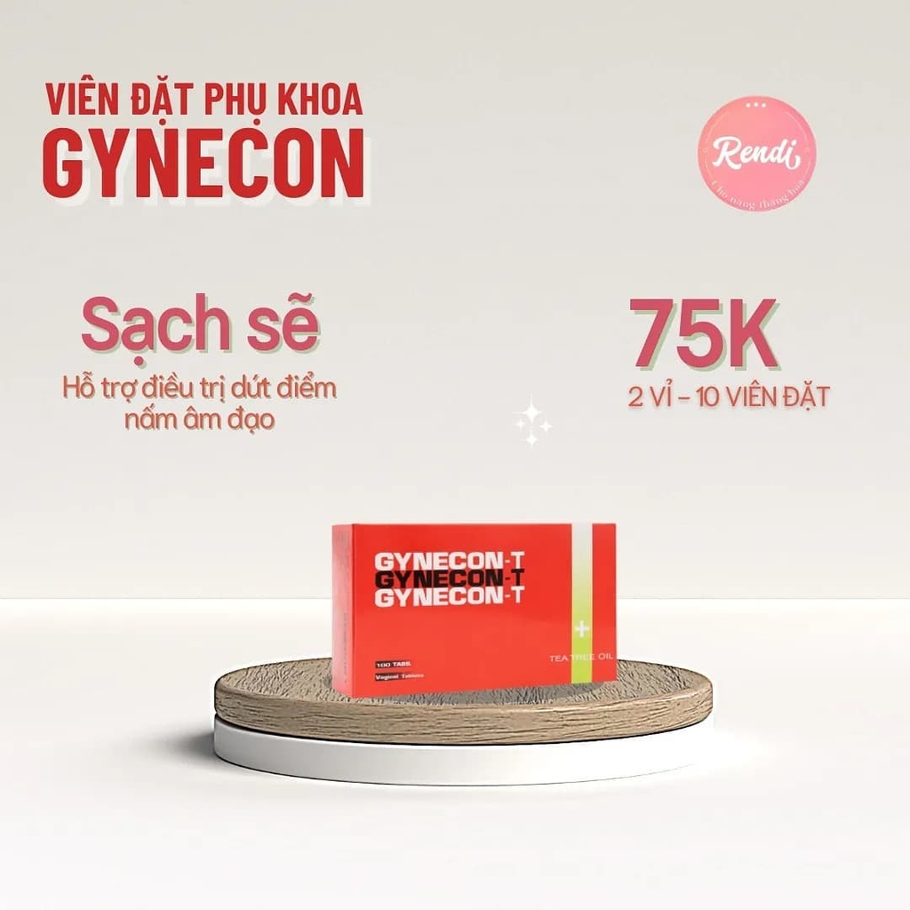 Viên đặt Gynecon-T Thái Lan (Set 2 dây = 10v)