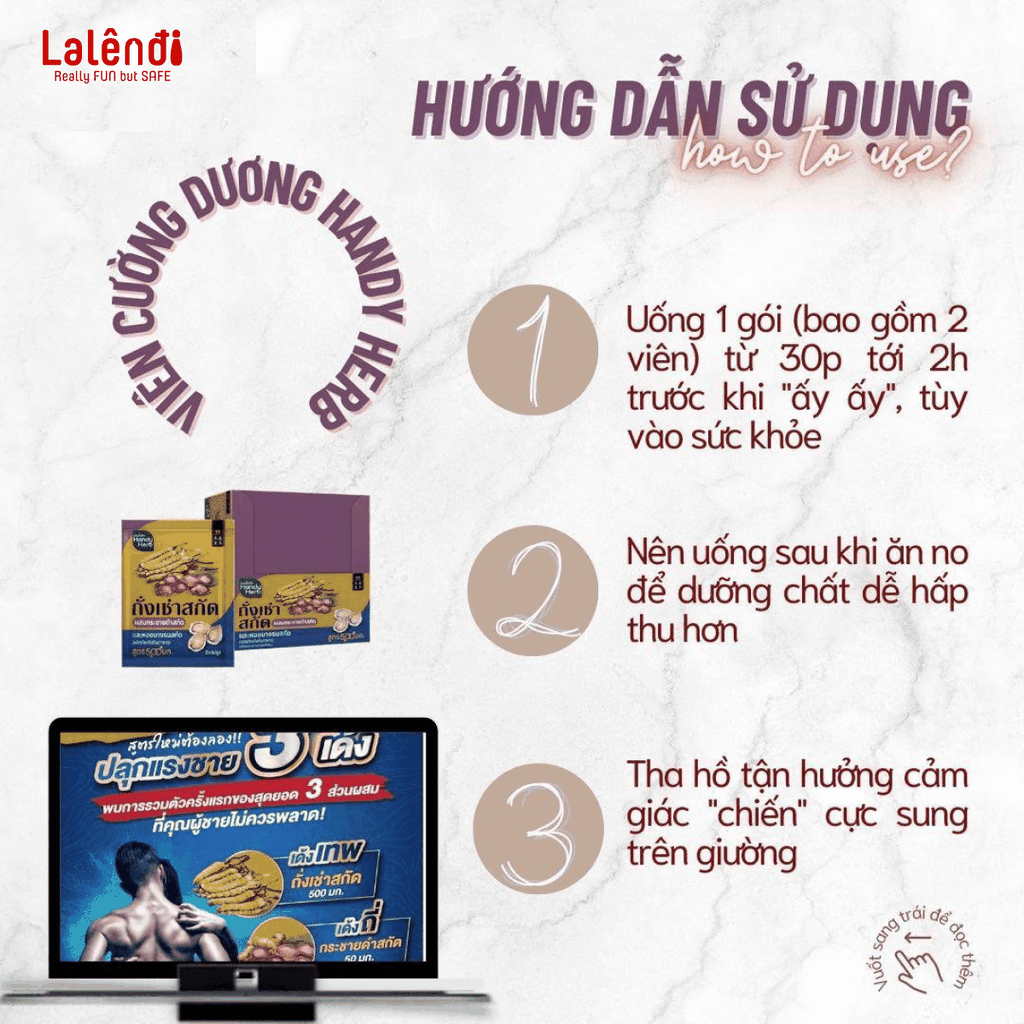 Viên uống Handy Herb tăng cường cho nam (set 2 gói)