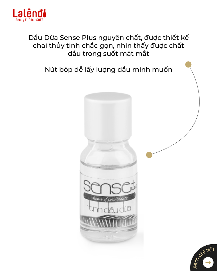 Tinh dầu dừa massage Sense Plus - 10ml