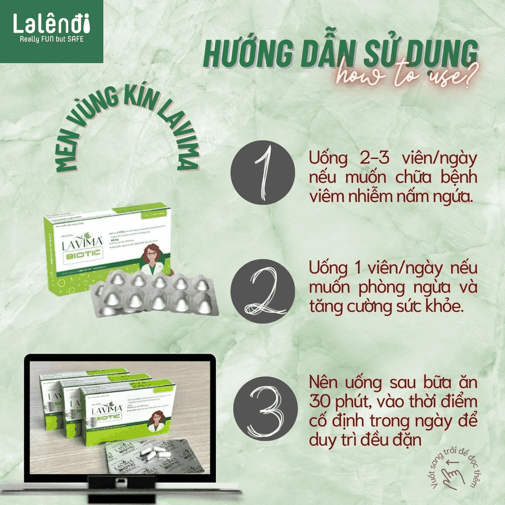 Men uống vi sinh cho phái nữ Lavima Biotic