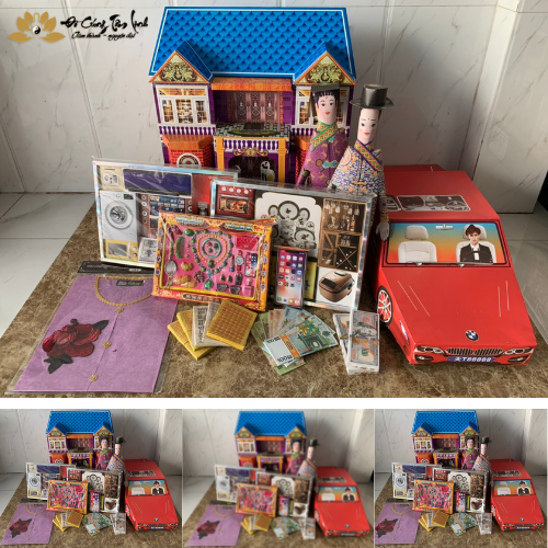 Combo vàng mã cúng 49 ngày cho Nữ mẫu TL1 Nhà Xanh đầy đủ cao cấp